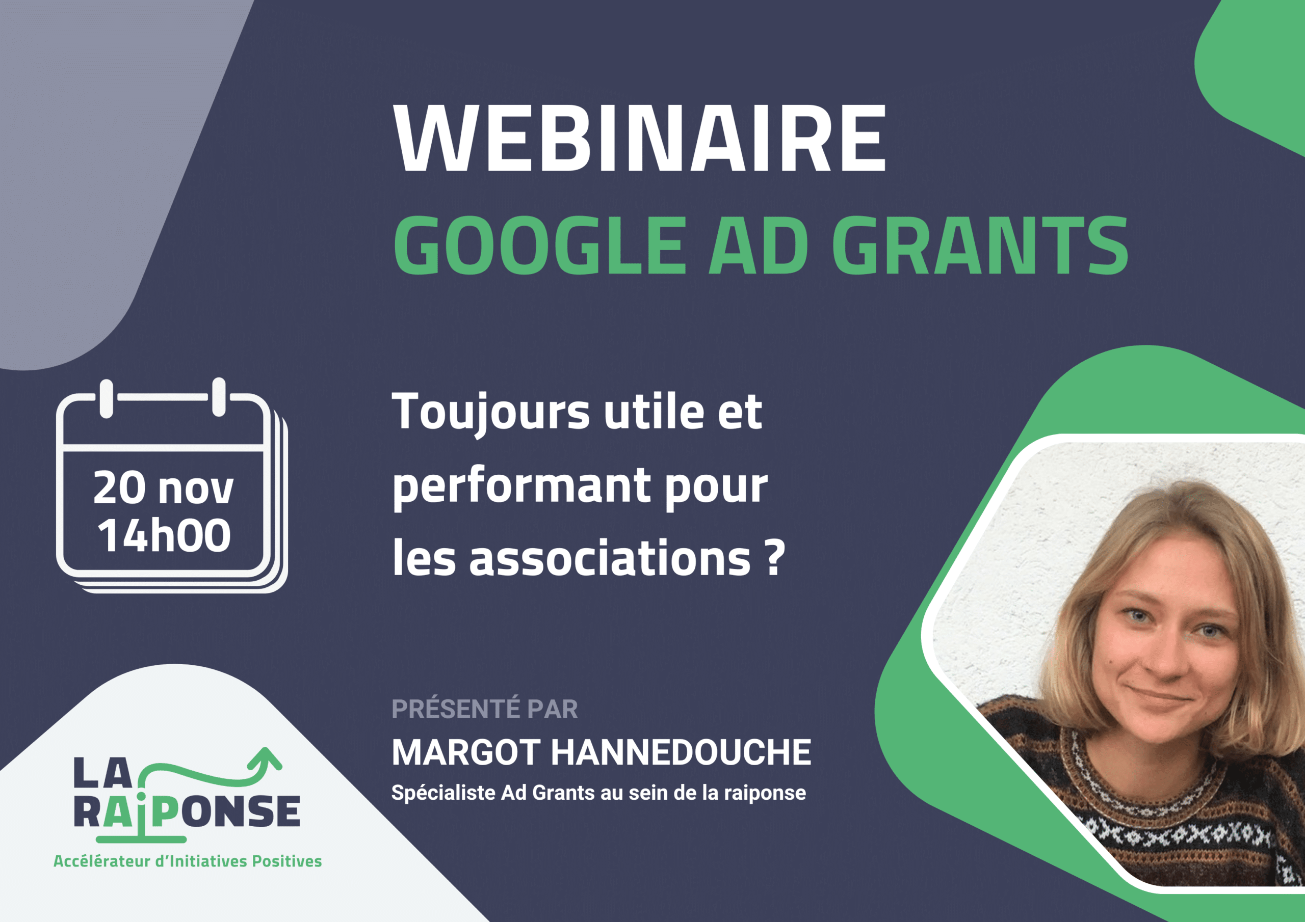 visuel webinaire Google Ad Grants le 20/11/2025